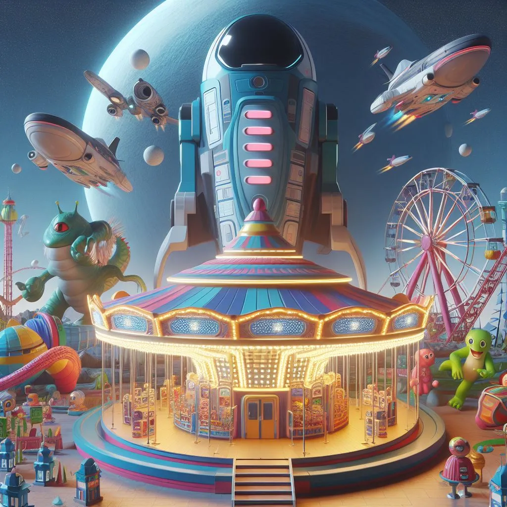 Amusement park games decorations 4